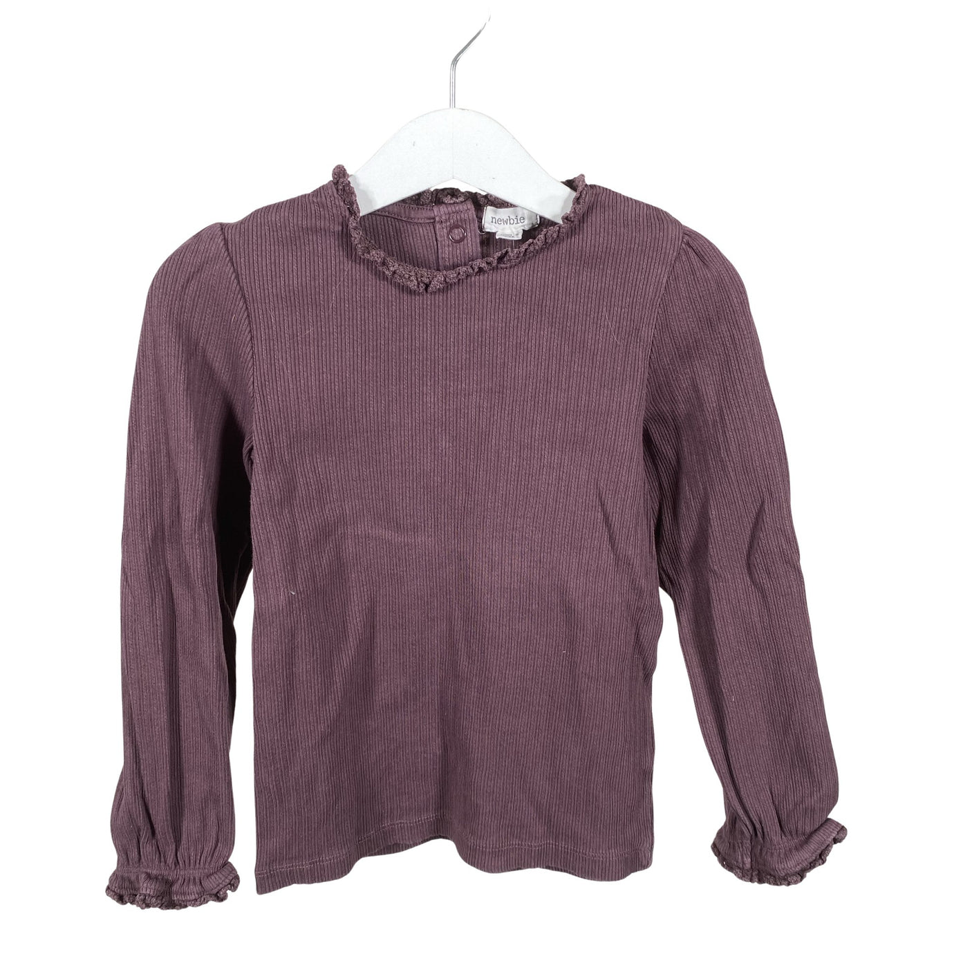 Tyttöjen Newbie - Trikoopaita, koko 110 - 116 - Violetti (1)