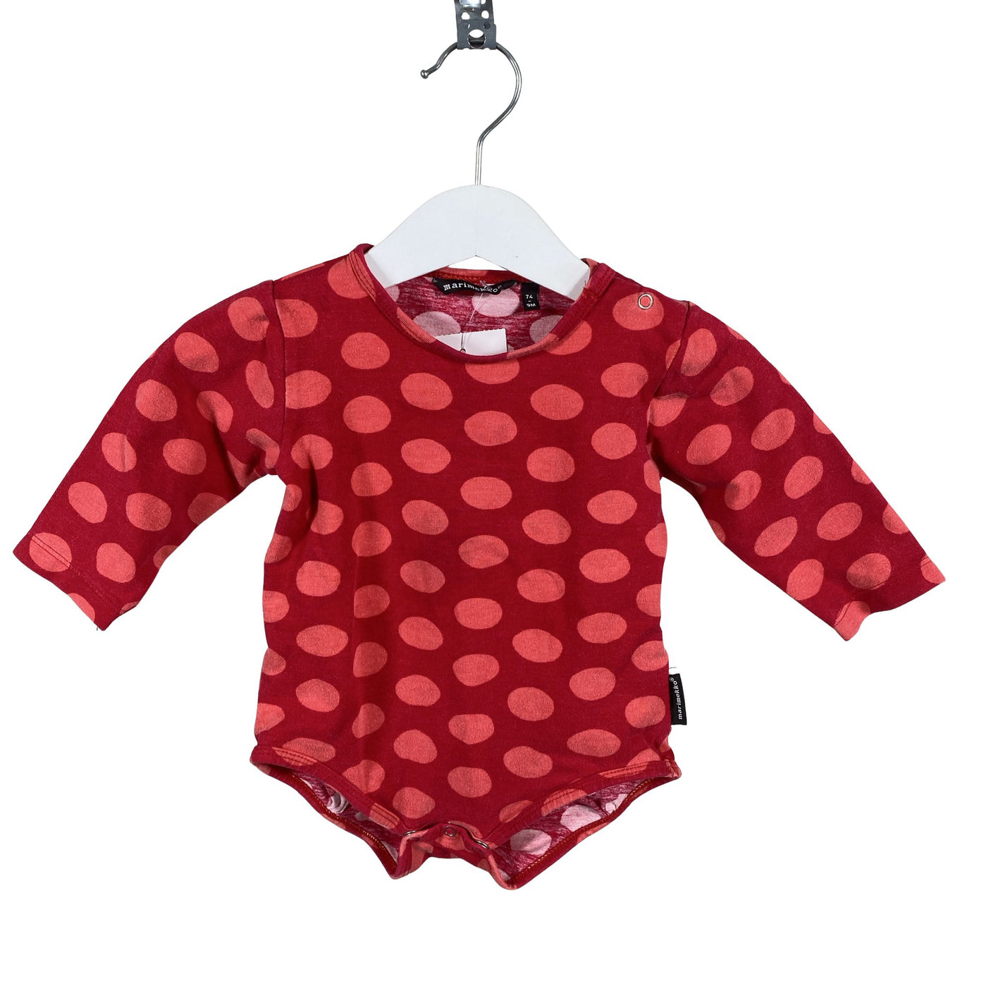 Unisex Marimekko - Body, koko 68 - 74 - Punainen (1)