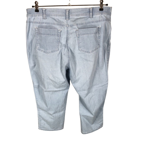 Naisten Anna Montana - Farkkucaprit, koko 46 - Vaaleansininen (2)