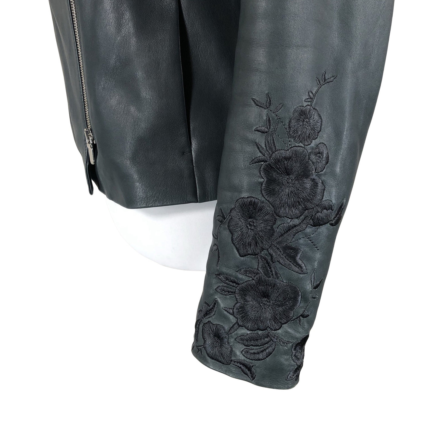 Unisex Massimo Dutti - Nahktagi, suurus 36 - Hall (2)