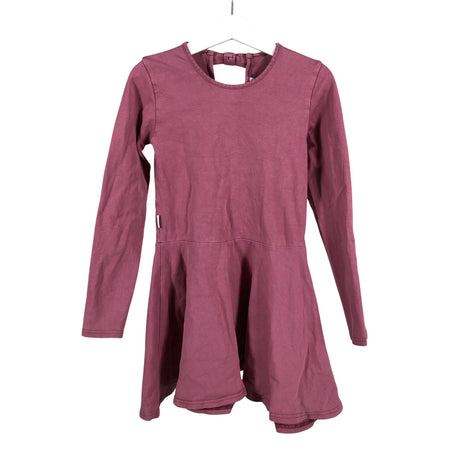 Tyttöjen Gugguu - Trikoomekko, koko 122 - 128 - Pinkki (2)