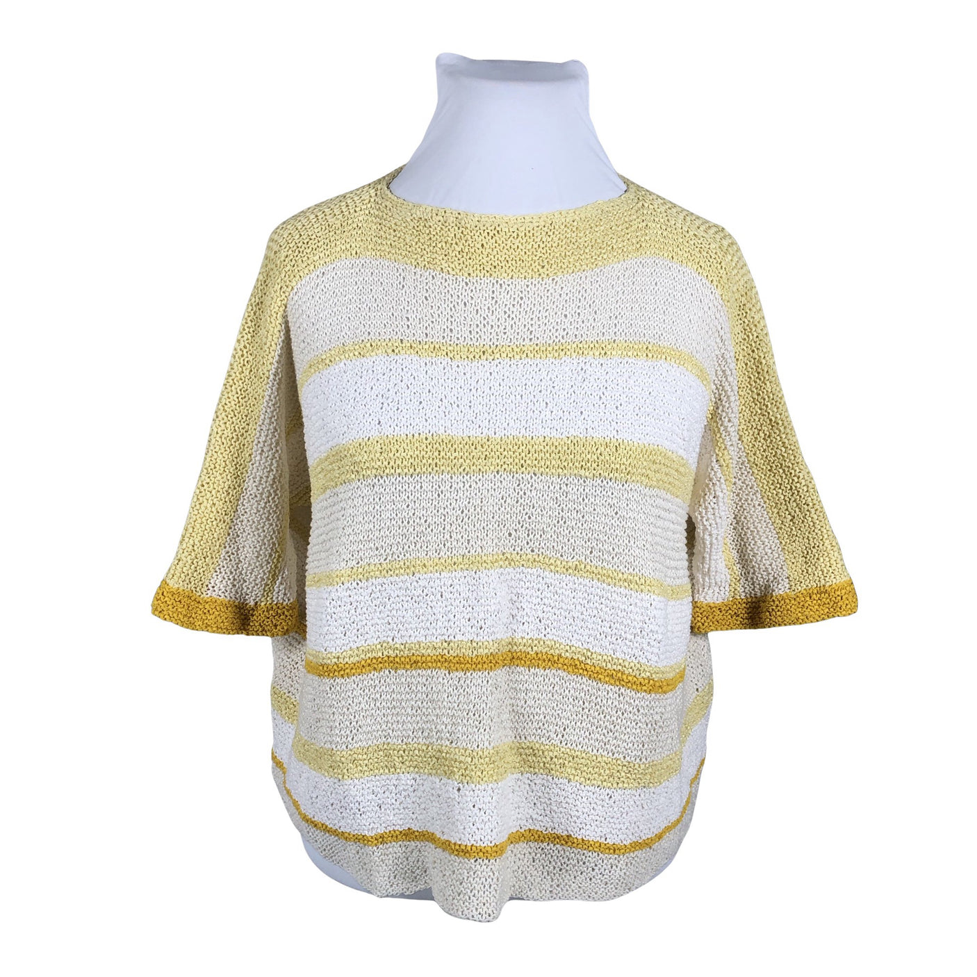 Naisten Handmade - Neulepaita, koko 44 - Keltainen (1)