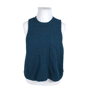 Naisten Handmade - Neuleliivi, koko 62 - Sininen (1)