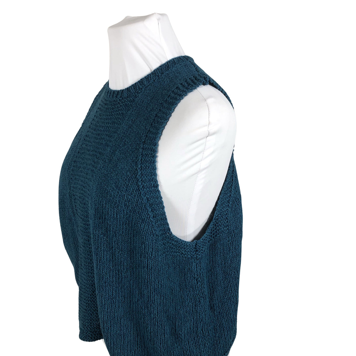 Naisten Handmade - Neuleliivi, koko 62 - Sininen (2)