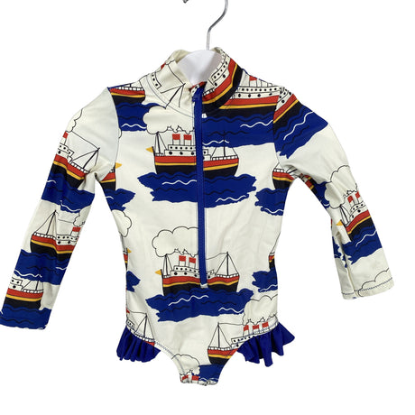 Tyttöjen Mini Rodini - Uimapuku, koko 92 - 98 - Sininen ()