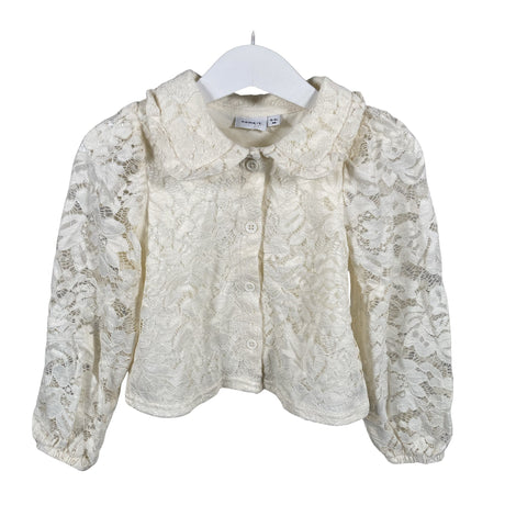 Tyttöjen Name It - Pusero, koko 92 - 98 - Luonnonvalkoinen ()