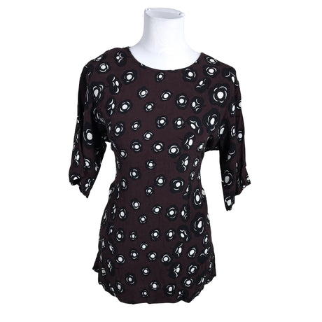 Naisten Marimekko - Lyhythihainen pusero, koko 36 - Viininpunainen ()