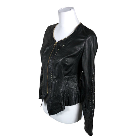 Naisten Don Vanquisher - Nahkatakki, koko 38 - Musta (2)