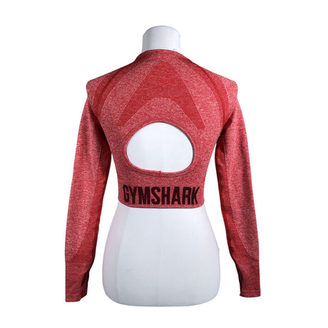 Naisten Gymshark - Urheilupaita, pitkät hihat, koko 34 - Punainen (2)