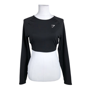 Naisten Gymshark - Urheilupaita, pitkät hihat, koko 36 - Musta (1)