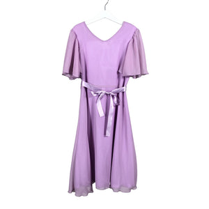 Tyttöjen Mignelin - Juhlamekko, koko 134 - 140 - Violetti (1)