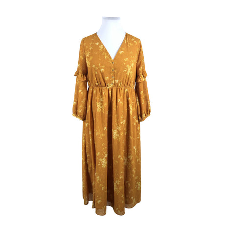 Naisten Madewell - Sifonkimekko, koko 44 - Keltainen ()