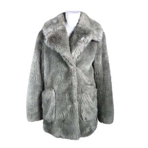 Naisten Topshop - Tekoturkistakki, koko 36 - Harmaa (1)