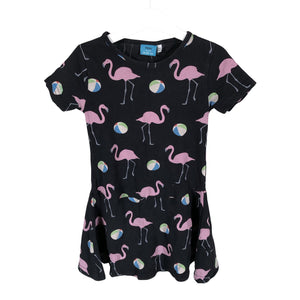 Tyttöjen me&i - Trikoomekko, koko 110 - 116 - Musta (1)