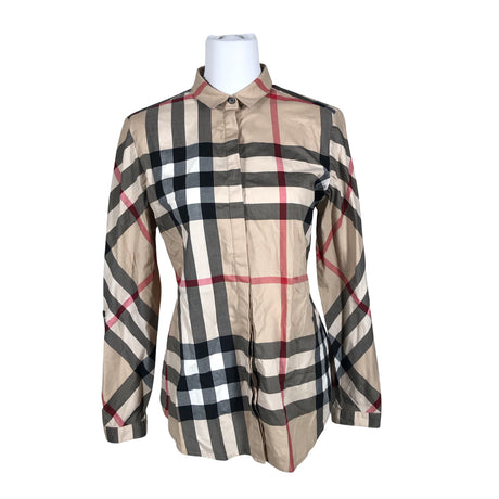 Naisten Burberry - Kauluspaita, koko 40 - Beige ()