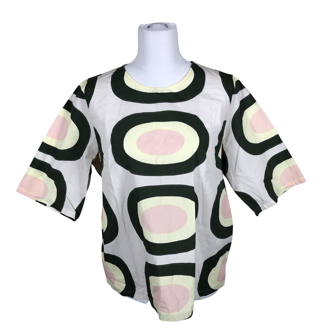 Naisten Marimekko - Lyhythihainen pusero, koko 42 - Vihreä (1)