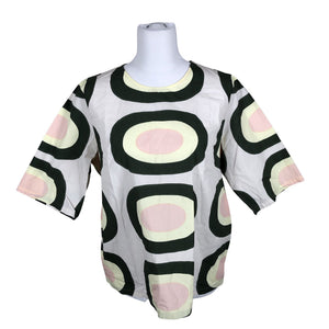 Naisten Marimekko - Lyhythihainen pusero, koko 42 - Vihreä (1)