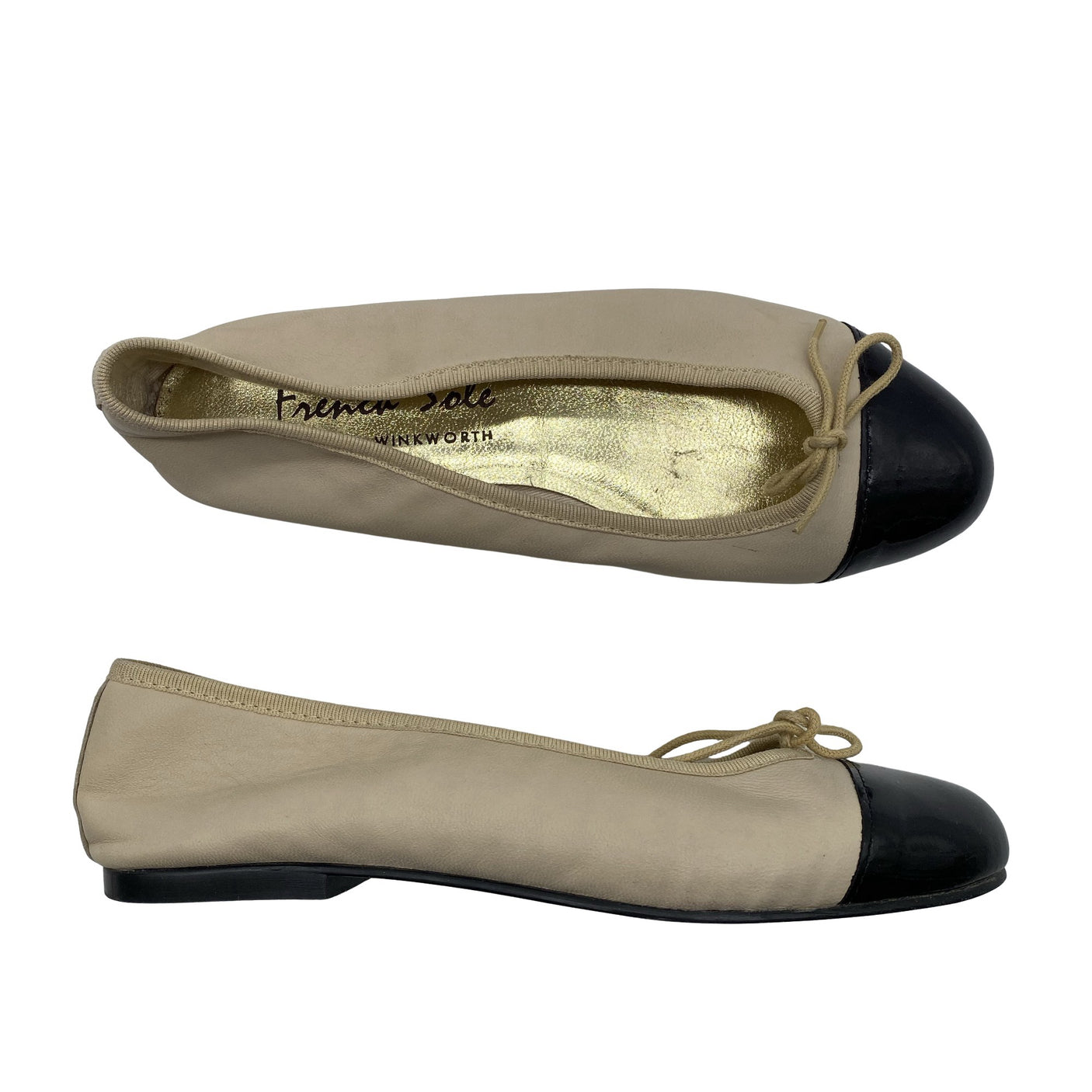 Naisten Jane Winkworth - Ballerinat, koko 38 - Beige (1)
