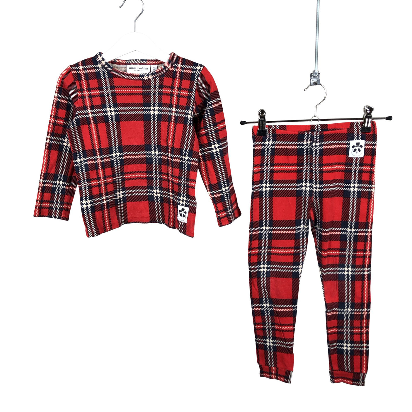 Unisex Mini Rodini - Trikoopaita, koko 104 - 110 - Punainen (1)