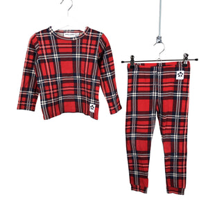 Unisex Mini Rodini - Trikoopaita, koko 104 - 110 - Punainen (1)