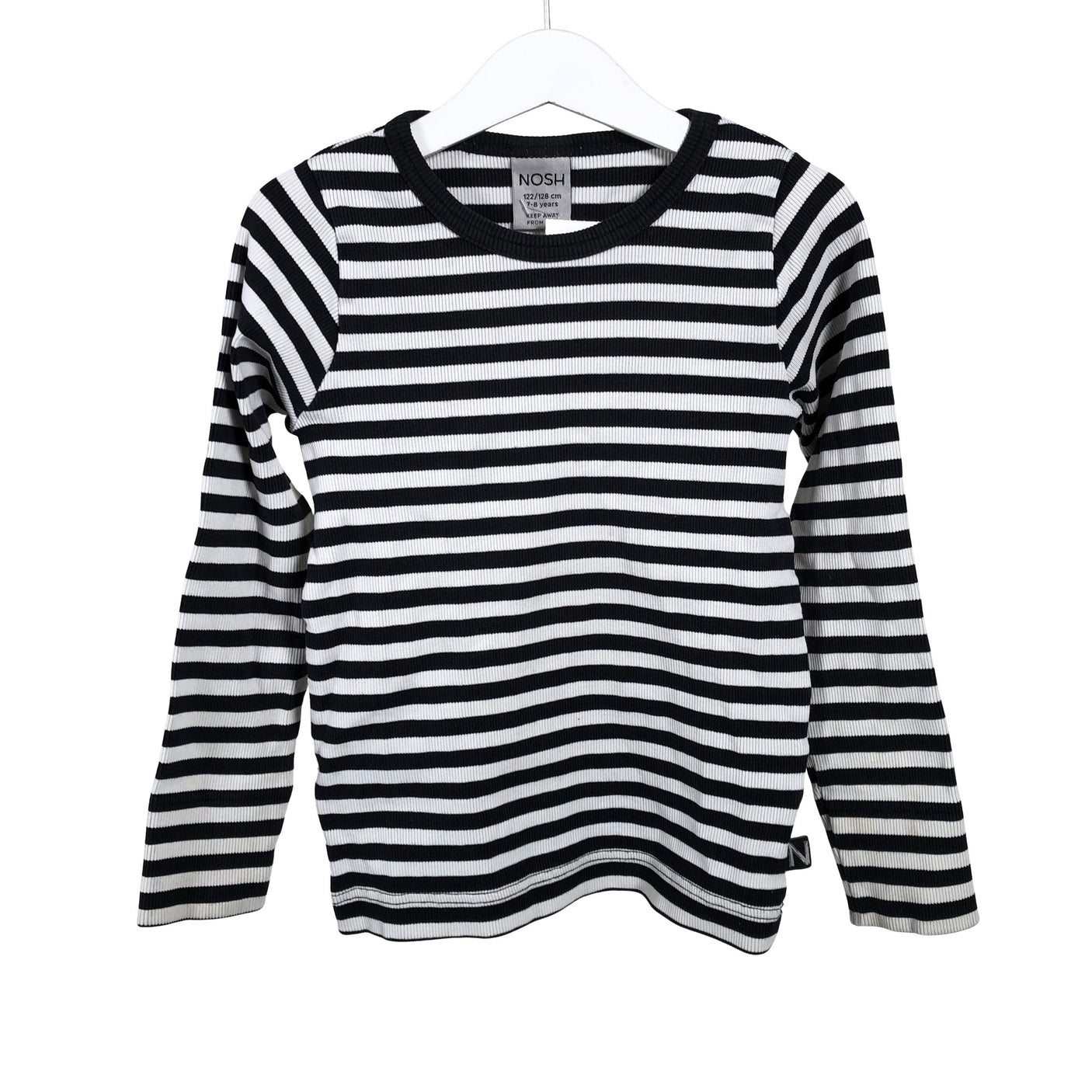 Unisex NOSH - Trikoopaita, koko 122 - 128 - Musta (1)