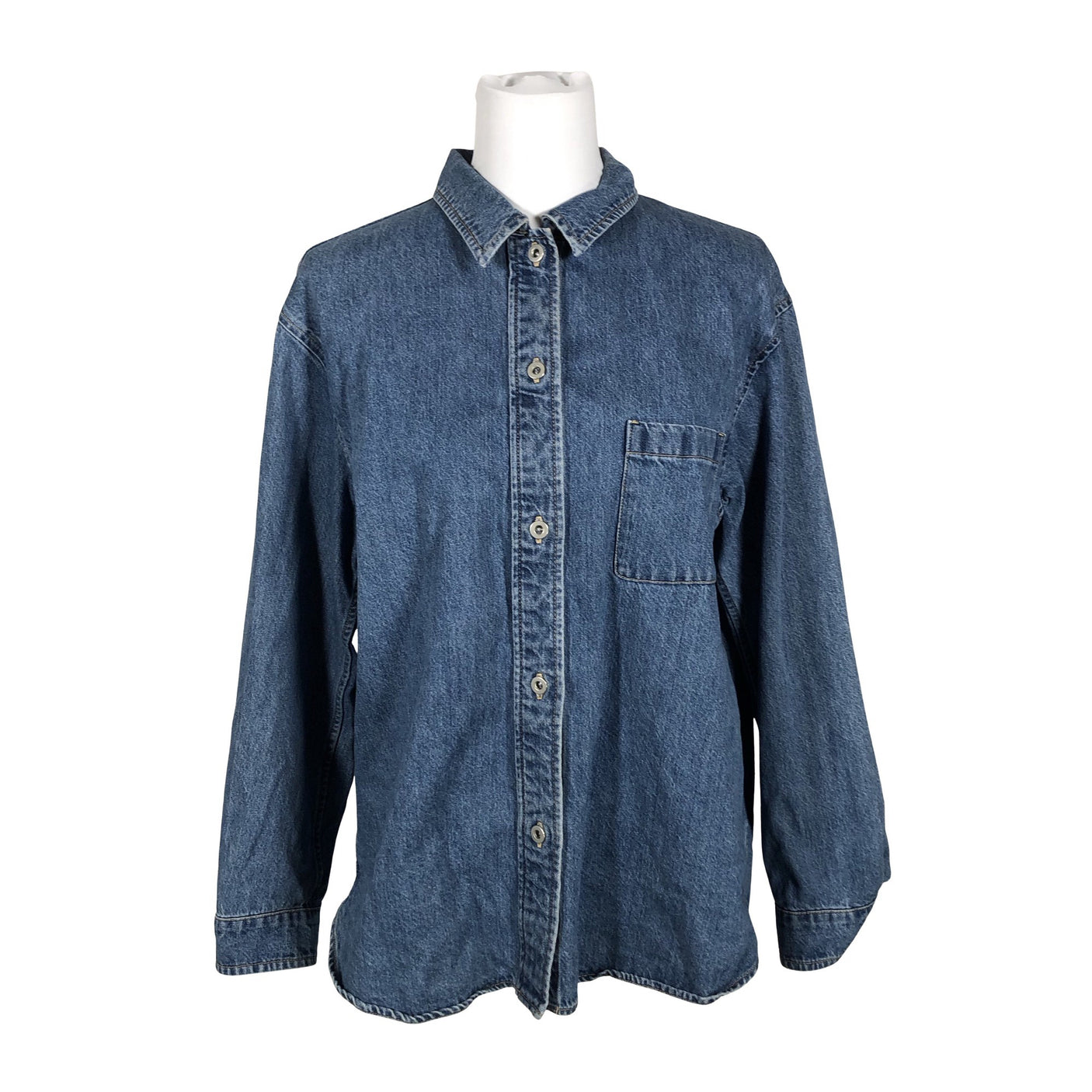 Naisten Uniqlo - Farkkutakki, koko 38 - Sininen (1)