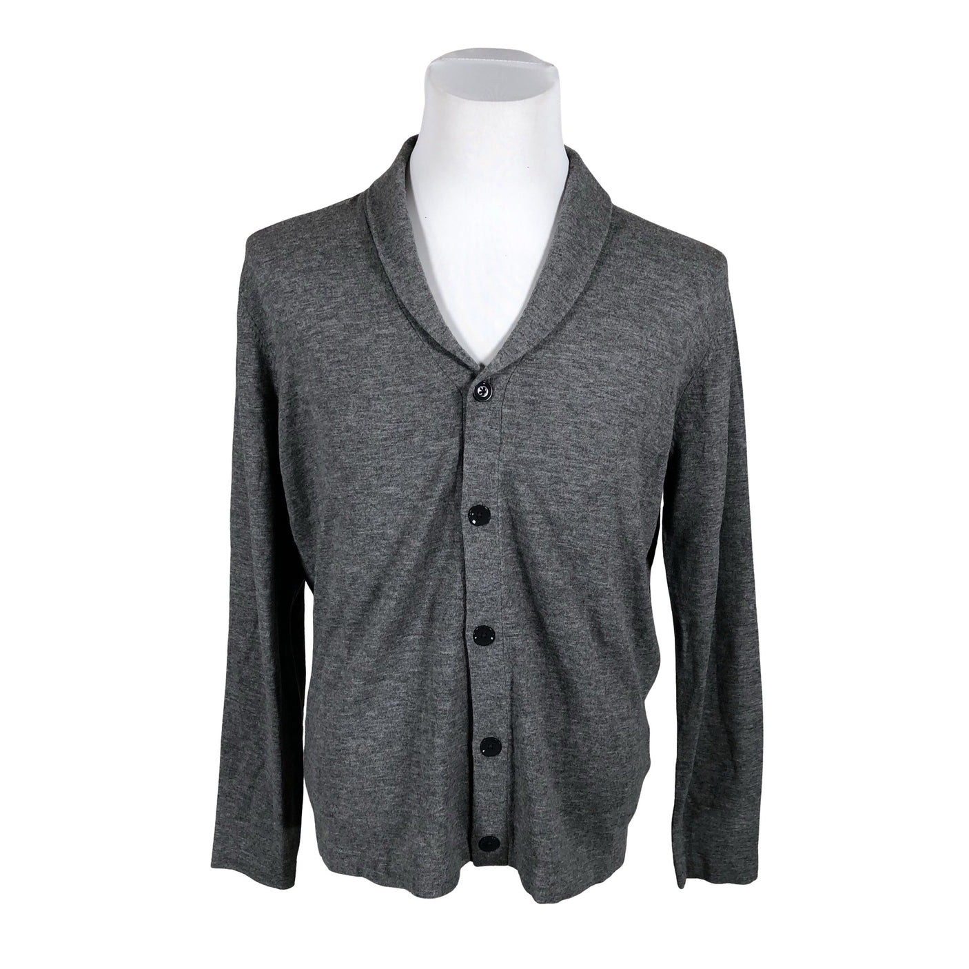 Miesten Massimo Dutti - Neuletakki, koko L - Harmaa (1)