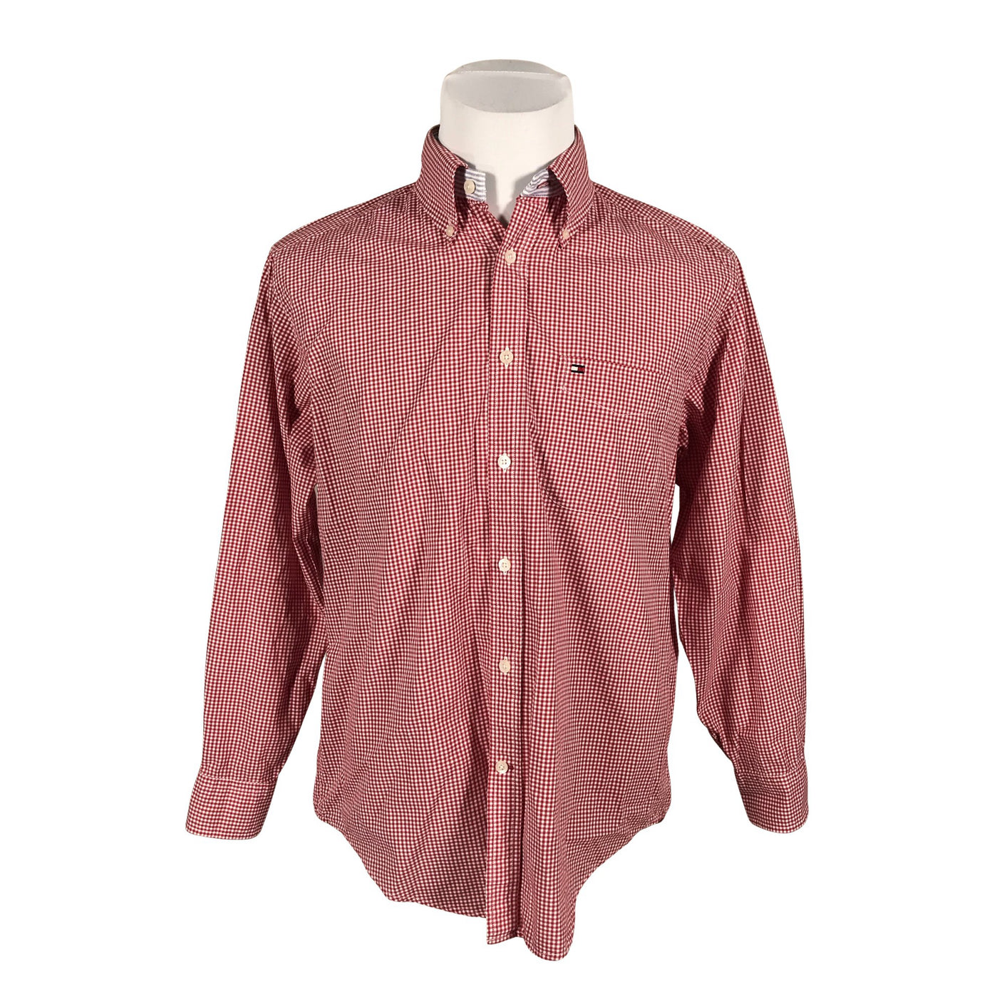 Miesten Tommy Hilfiger - Kauluspaita, koko M - Punainen (1)