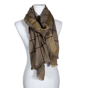Unisex Jim Thompson - Huivi, koko Maxi - Beige (1)