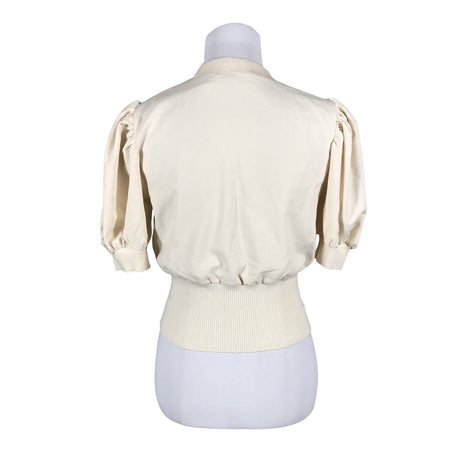 Naisten French Connection - Lyhythihainen pusero, koko 34 - Luonnonvalkoinen (2)