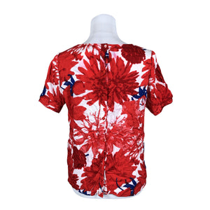 Naisten Comma - Lyhythihainen pusero, koko 40 - Punainen (2)