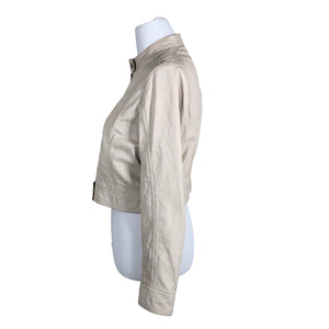 Naisten ROCKANDBLUE - Nahkatakki, koko 40 - Beige (5)