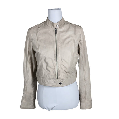 Naisten ROCKANDBLUE - Nahkatakki, koko 40 - Beige ()
