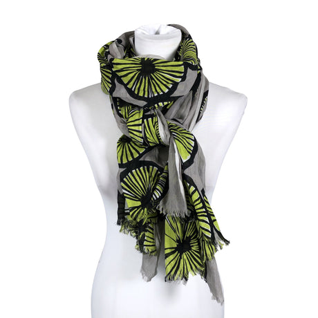 Naisten Handmade - Huivi, koko Maxi - Harmaa ()