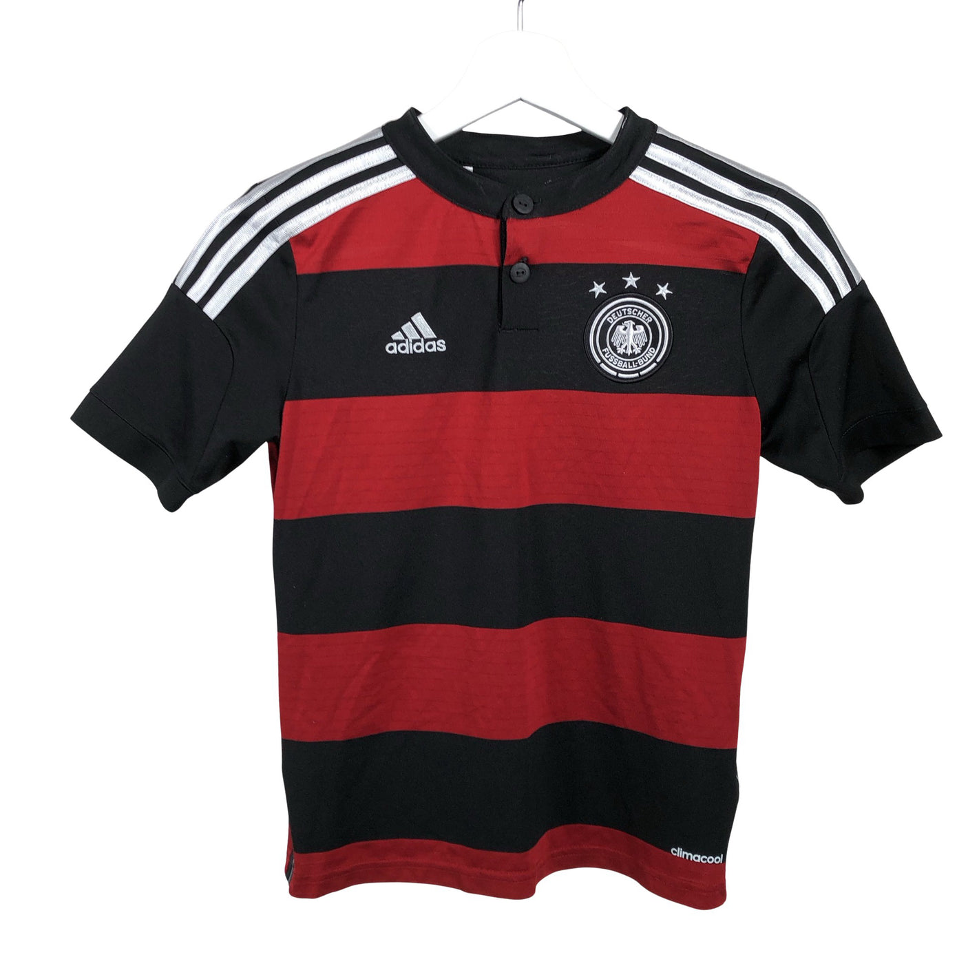 Poikien Adidas - Urheilupaita, lyhyet hihat, koko 146 - 152 - Punainen (1)