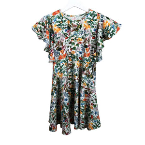 Tyttöjen Metsola - Trikoomekko, koko 146 - 152 - Valkoinen (1)