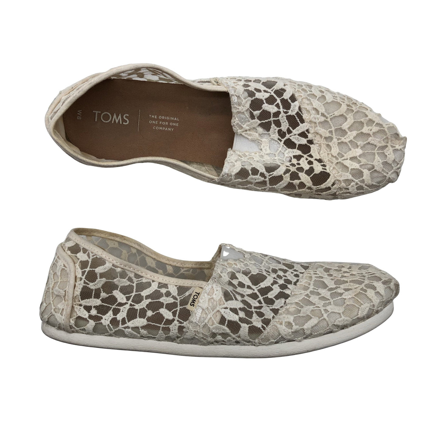 Naisten Toms - Loaferit, koko 38 - Valkoinen (1)