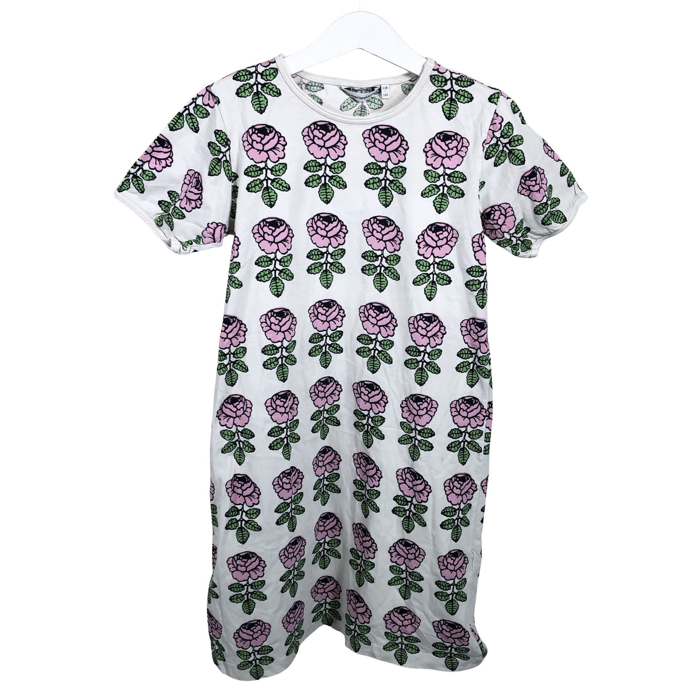 Tyttöjen Marimekko - Trikoomekko, koko 116 - 122 - Luonnonvalkoinen (1)
