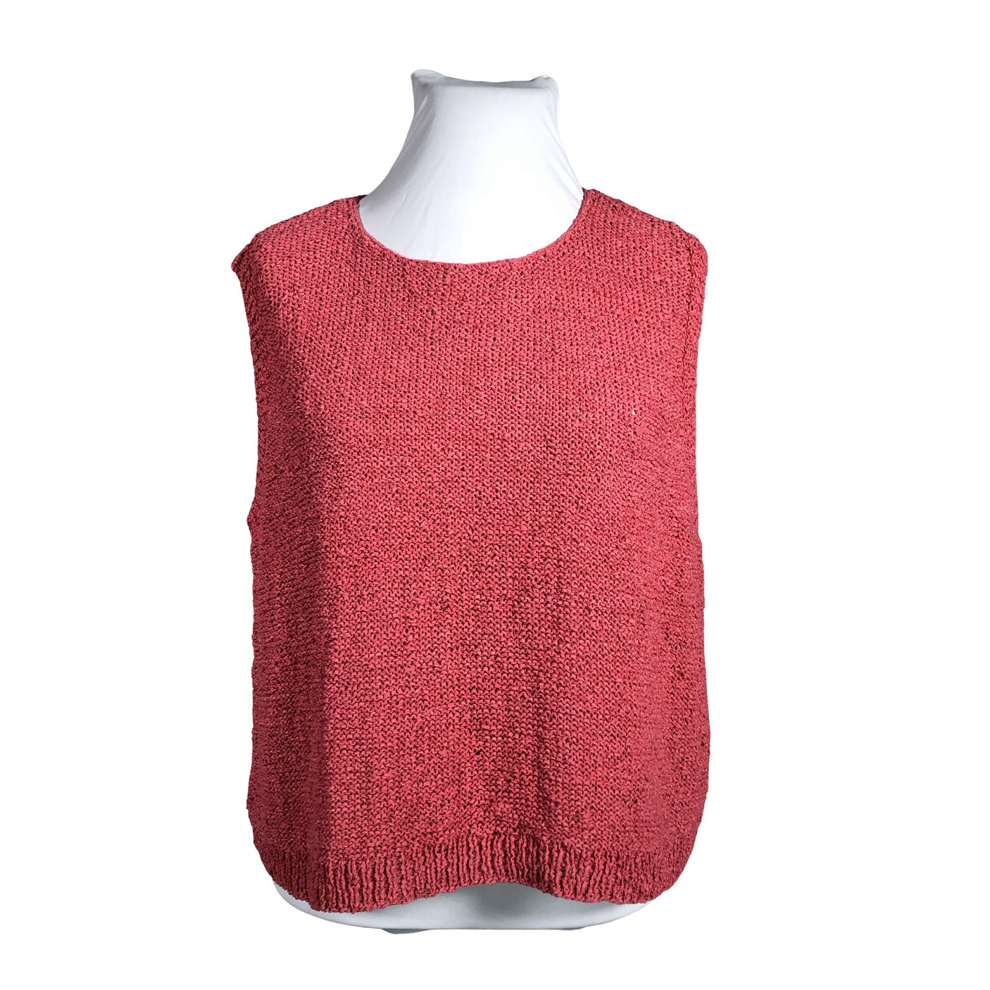 Naisten Handmade - Neuleliivi, koko 46 - Pinkki (1)