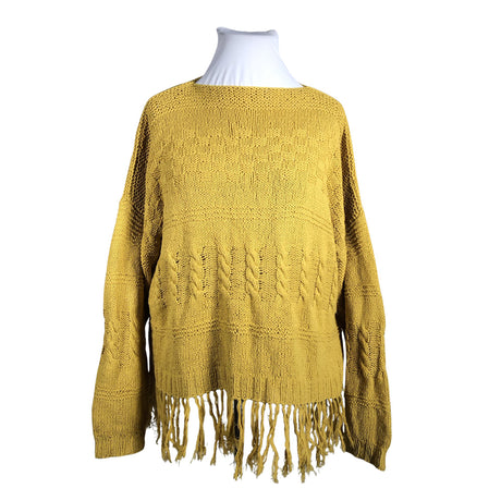 Naisten Handmade - Neulepaita, koko 44 - Keltainen ()