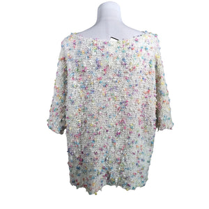 Naisten Handmade - Neulepaita, koko 40 - Valkoinen (3)