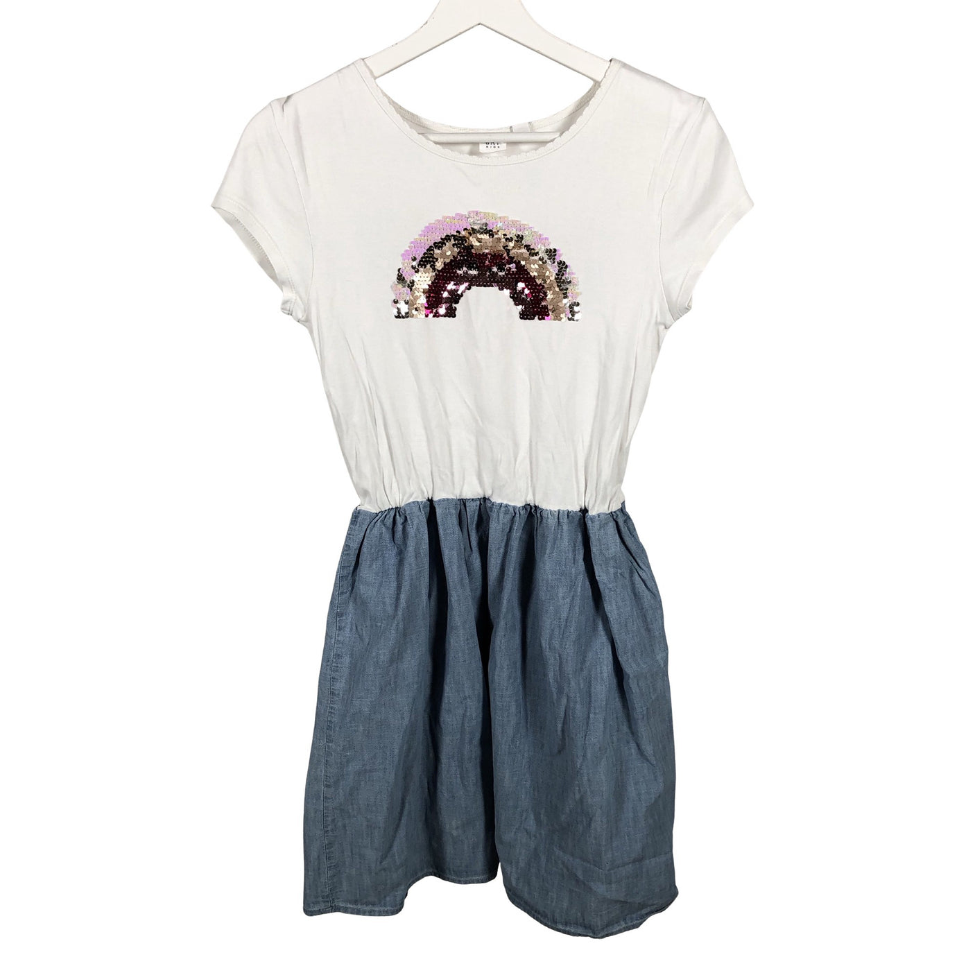 Tyttöjen Gap - Trikoomekko, koko 164 - 170 - Valkoinen (1)