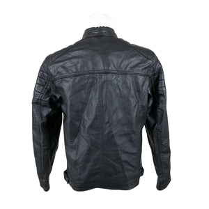 Miesten Jack & Jones - Nahkatakki, koko L - Musta (2)