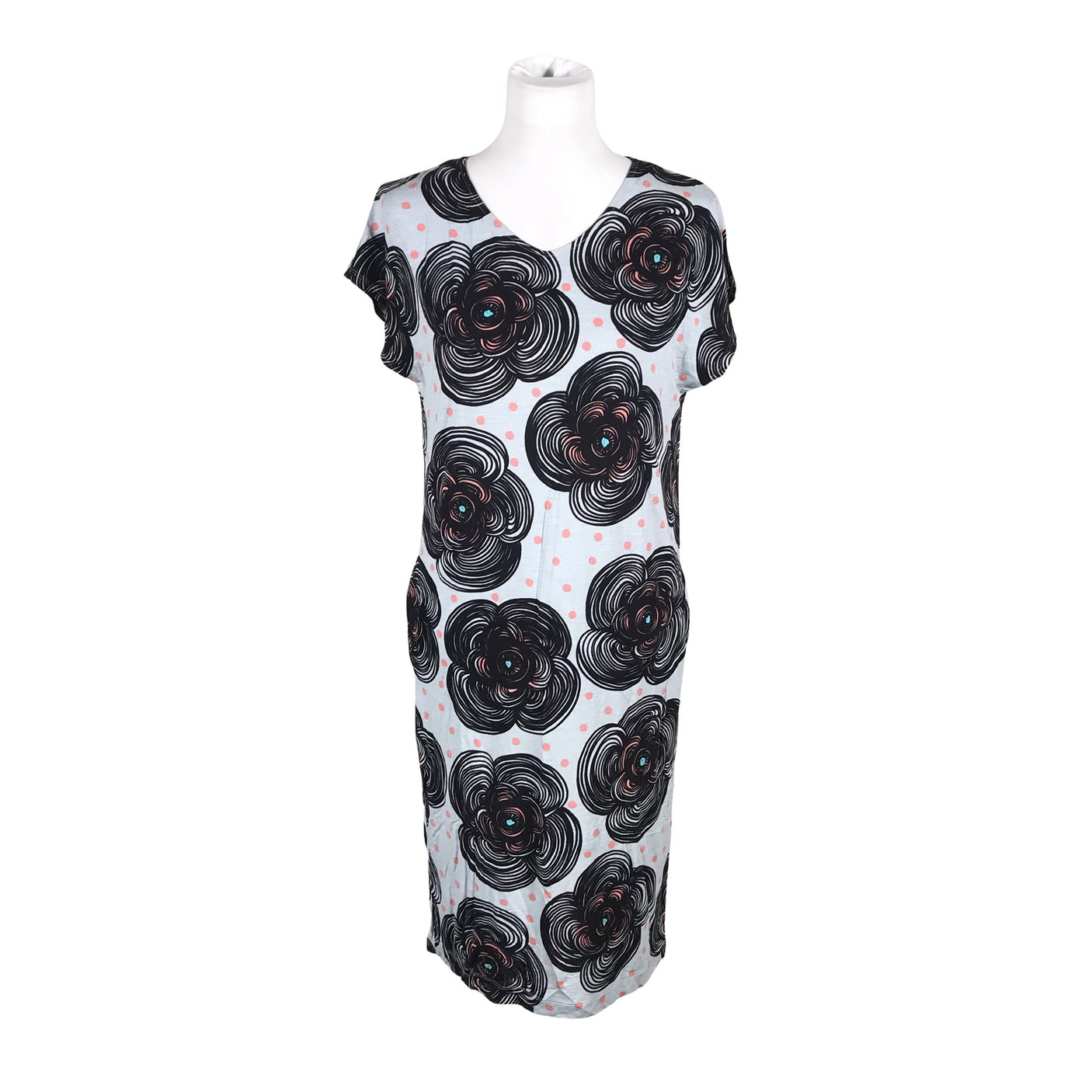 Naisten Marimekko - Trikoomekko, koko 36 - Vaaleansininen (1)