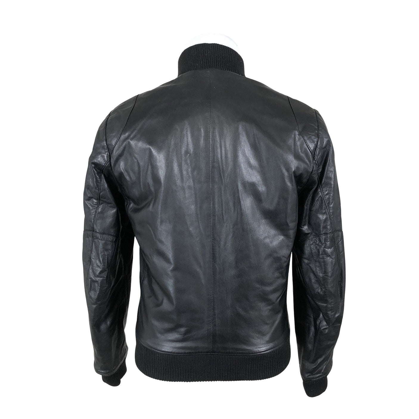 Miesten Filippa K. - Nahkatakki, koko S - Musta (4)