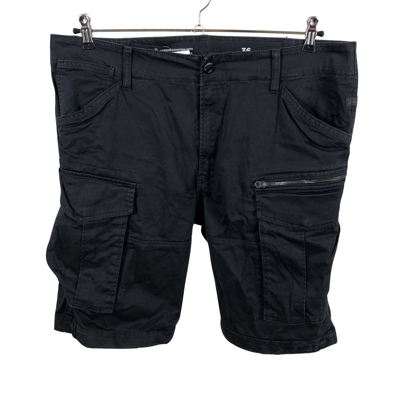 Miesten G-star - Shortsit, koko W36 - Musta (2)