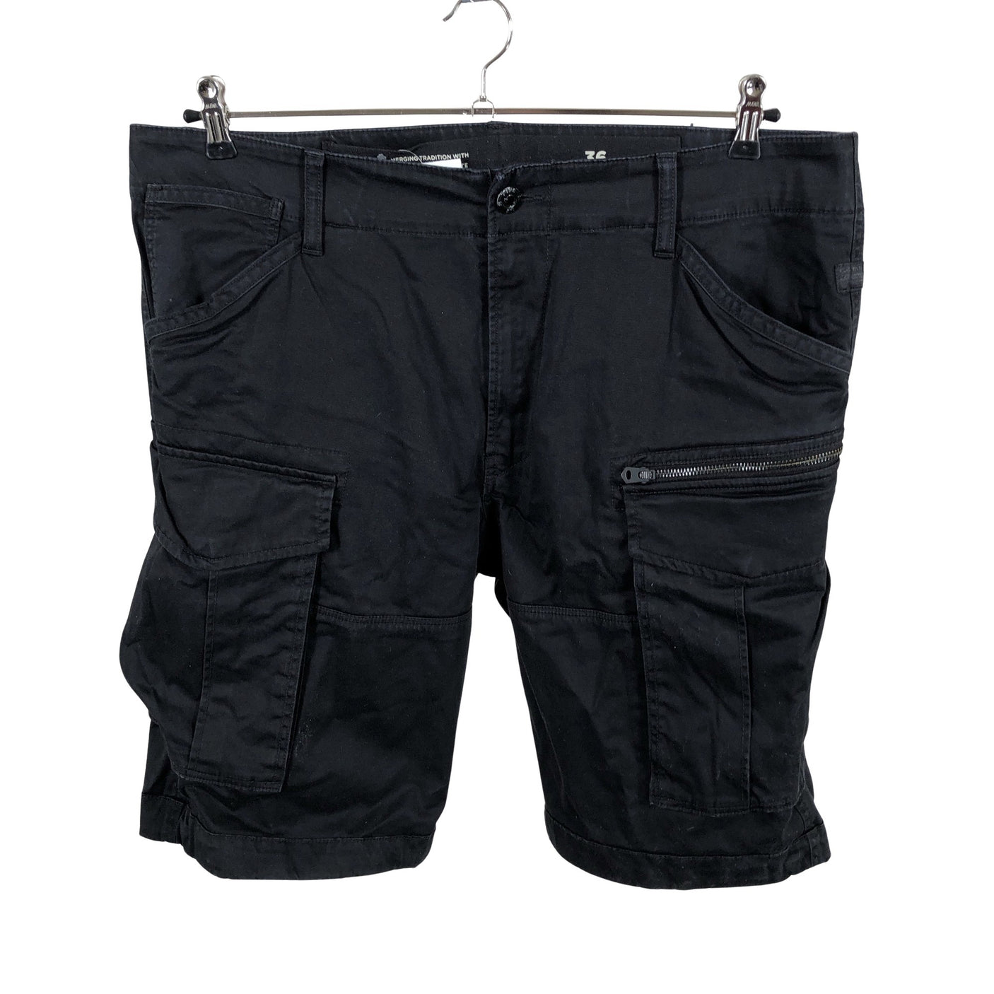 Miesten G-star - Shortsit, koko W36 - Musta (1)