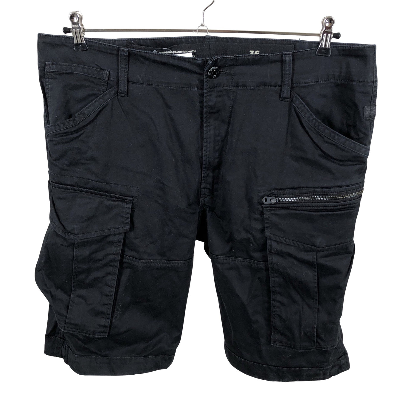 Miesten G-star - Shortsit, koko W36 - Musta (3)