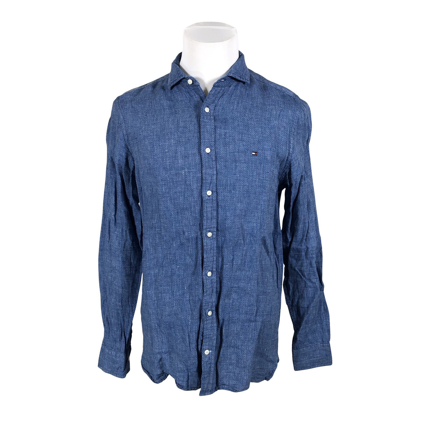 Miesten Tommy Hilfiger - Kauluspaita, koko L - Sininen (2)