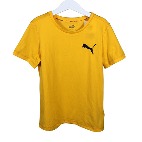 Unisex Puma - Urheilupaita, lyhyet hihat, koko 134 - 140 - Keltainen (2)